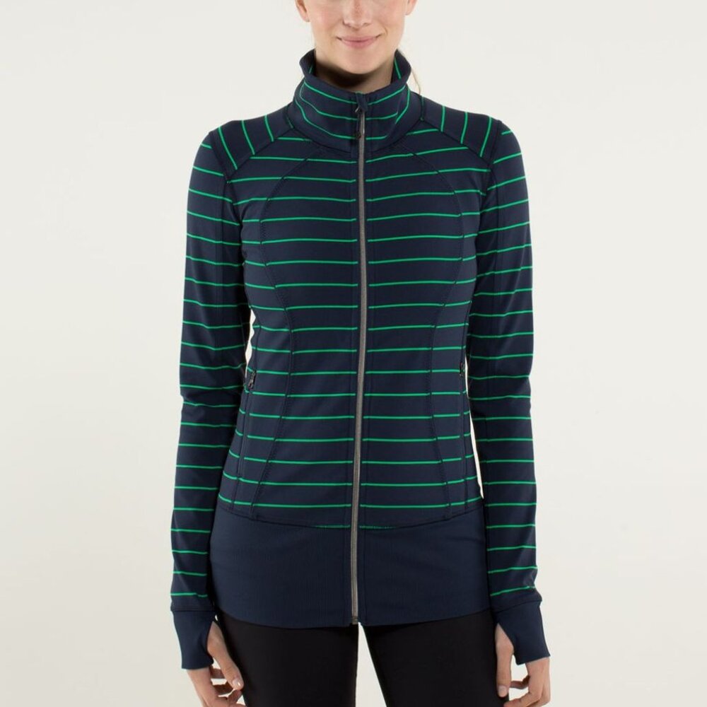 Lululemon Women's Nice Asana Jacket - Navy/Green